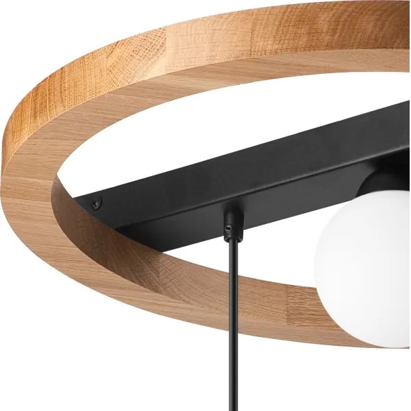 Csillár zsinóron OTIS 2xG9/5W/230V + 2xE27/15W/230V tölgy