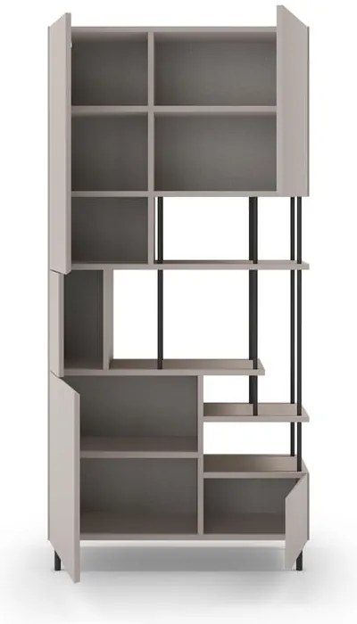 Krémszínű könyvespolc 84x175 cm Perla – Marckeric