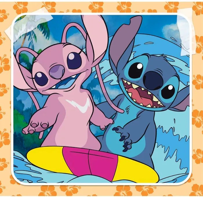 Disney Lilo és Stitch, A csillagkutya Playing the Guitar 3x48 db-os puzzle Clementoni