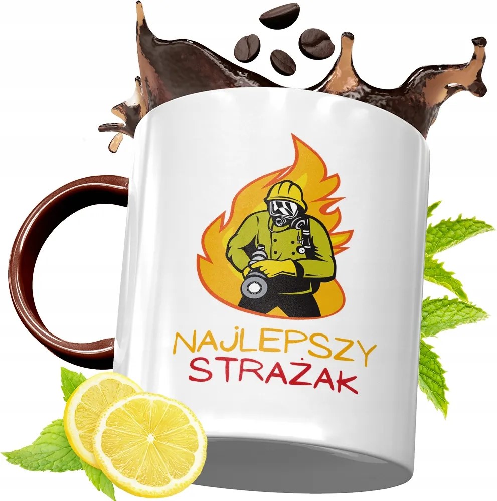 Bordó Bögre Tűzoltónak Születésnapi Ajándék fényképes nyomattal