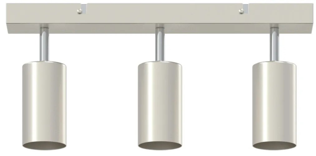 Mennyezeti Spotlámpa 3 Irányban Állítható Brushed Nickel GU10