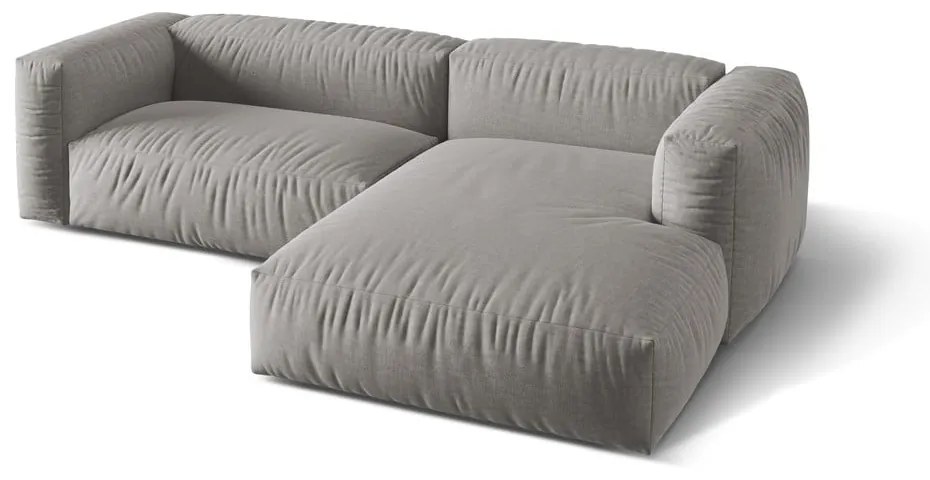 Világosszürke moduláris sarokkanapé (jobb oldali) Martina – Micadoni Home