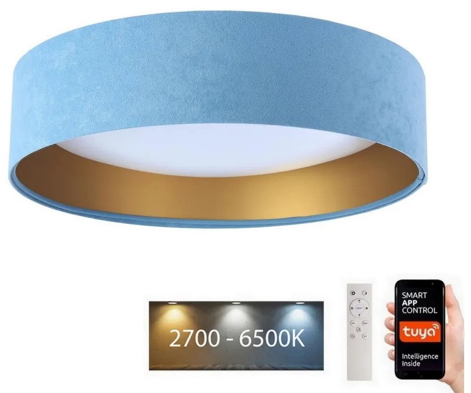 BPS Koncept LED Mennyezeti lámpa SMART GALAXY LED/24W/230V Wi-Fi Tuya kék/arany + távirányító BS0515
