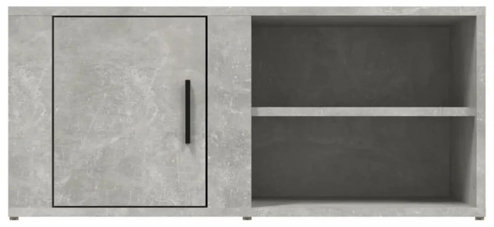 2 db betonszürke szerelt fa TV-szekrény 80x31,5x36 cm