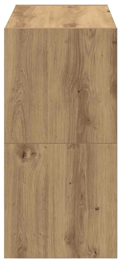 2 db kézműves tölgy cipőtartó állvány halmozható 60x30x30,5 cm