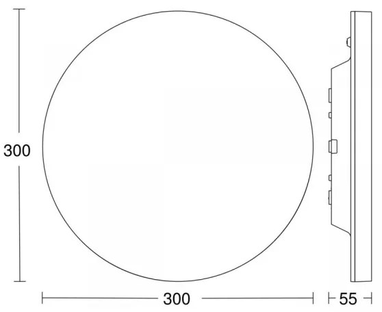 Steinel 068431 - BASIC LED 230V 3000K IP40 mennyezeti érzékelős lámpa