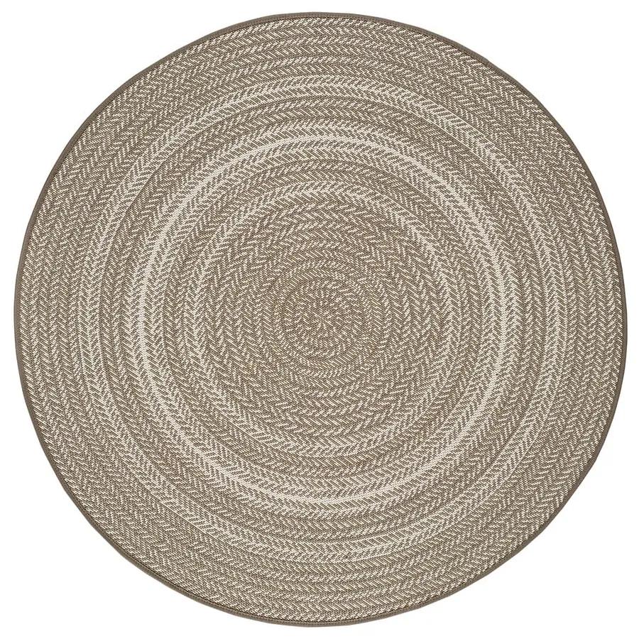Silvana Rutto bézs kültéri szőnyeg, ⌀ 120 cm - Universal