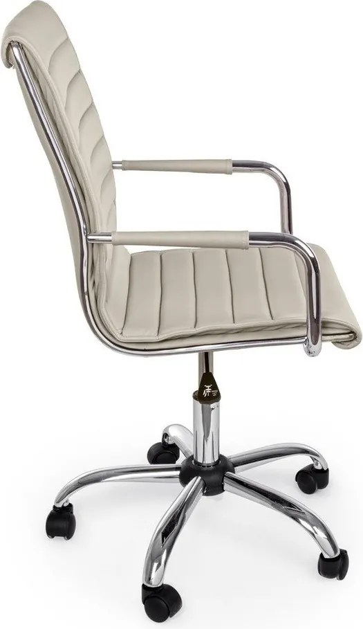 Szürkésbarna bőrutánzat irodai szék Perth – Yes Everyday