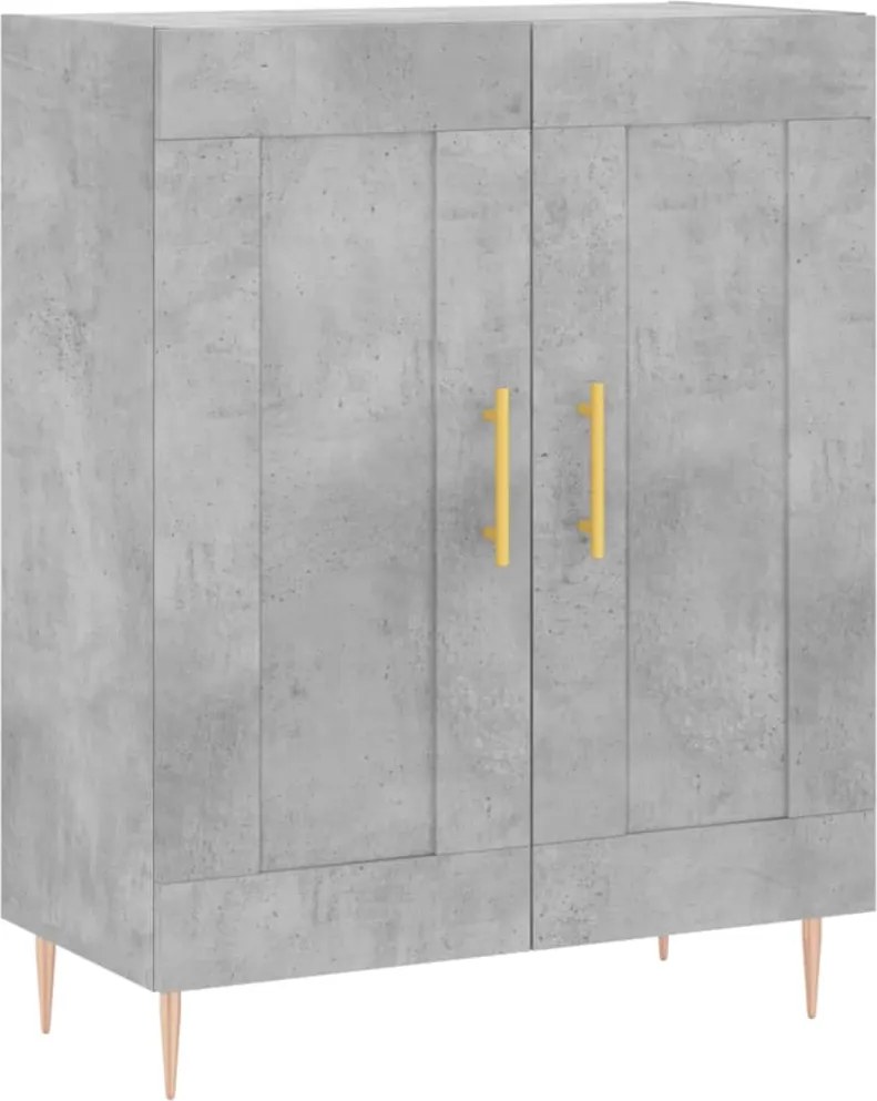 vidaXL betonszürke szerelt fa tálalószekrény 69,5 x 34 x 90 cm