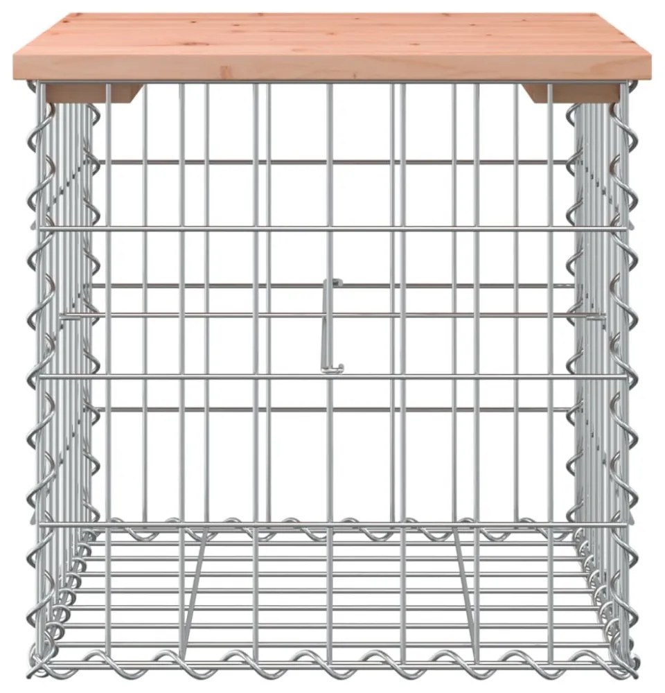 tömör duglászfenyő gabion kerti pad 43x44x42 cm