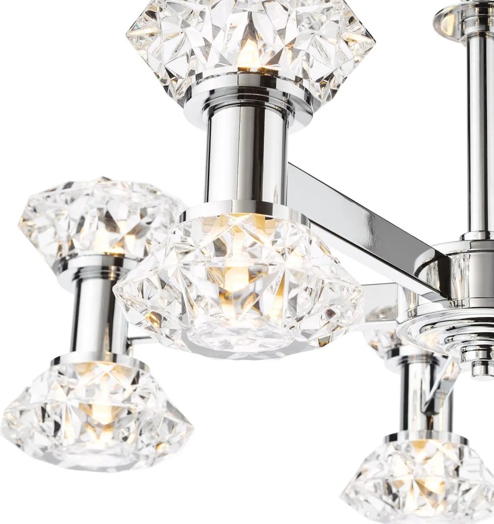 Dar Lighting glamour modern csillár tiana csiszolt króm dartia2350