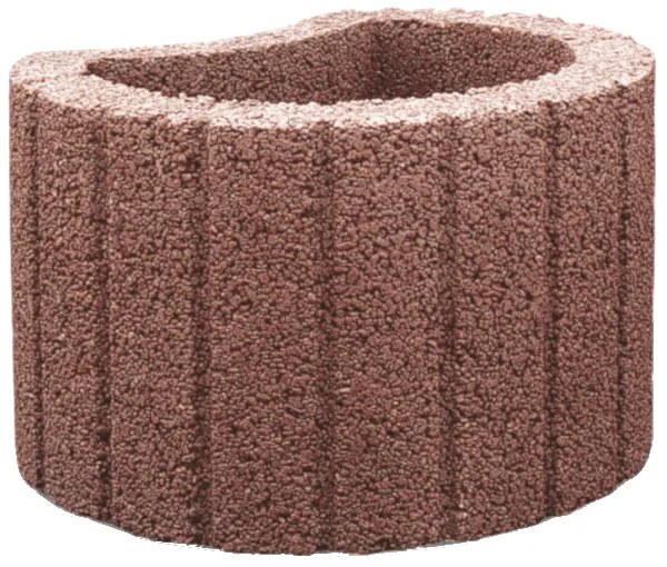 SEMMELROCK TÁMFALELEM MINI NÖVÉNYEDÉNY VÖRÖSB. M:20CM,ÁT.:30CM