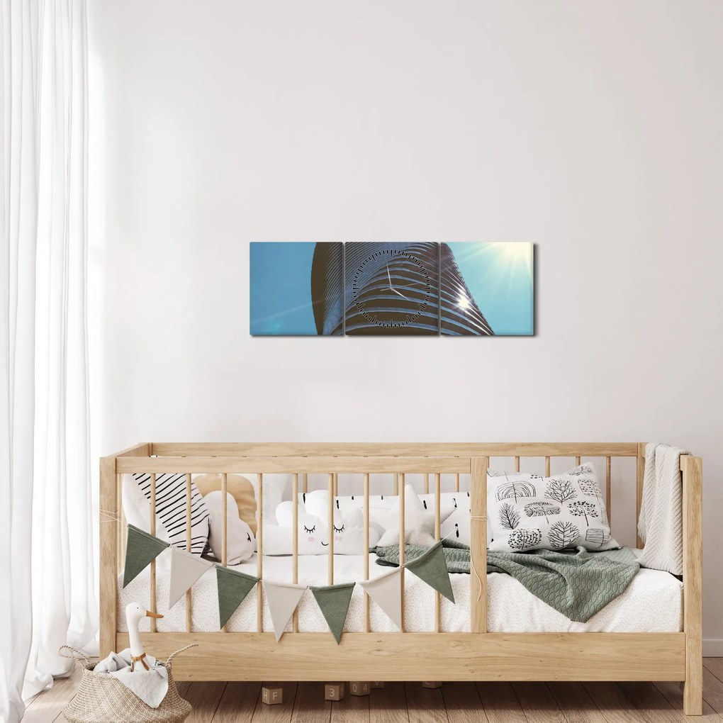 Kép - Építészet (órával) (90x30 cm)