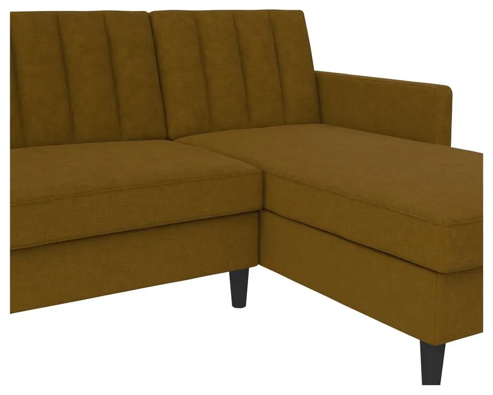 Sárga kinyitható sarokkanapé Celine – Støraa