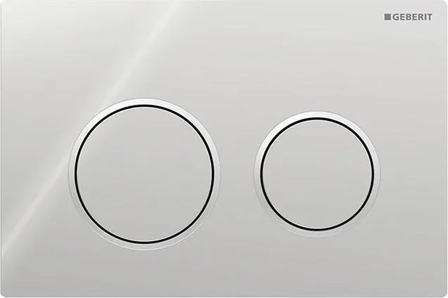 Geberit 115.085.KH.1-öblítő nyomógomb Omega20 21,2x14,2 cm fényes króm/matt króm