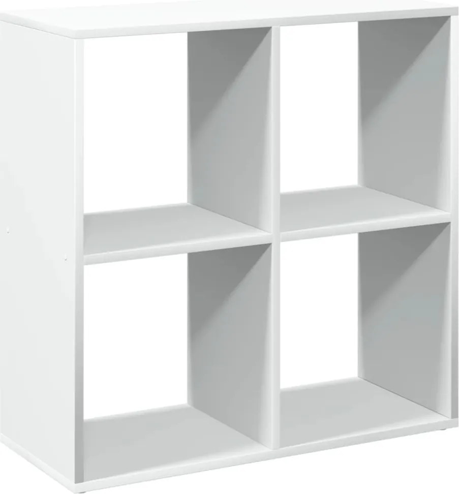 vidaXL fehér szobaparaván, könyvespolc, 69,5 x 29 x 69,5 cm, rétegelt fából