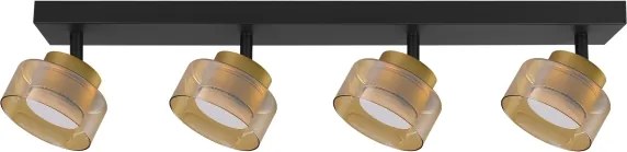Brilagi - AURA LUX spotlámpa 4xGX53/30W/230V fekete/arany