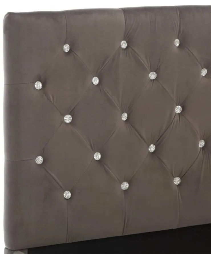 szürke szövetkárpitozású ágykeret 120 x 200 cm
