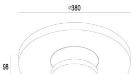 Gardino LX1421 - Kültéri LED mennyezeti lámpa TULIPANI LED/18W/230V IP54