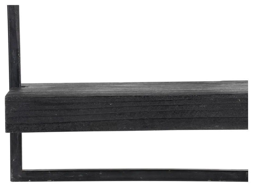 Matt fekete jegenyefenyő fali polc Maddison – Light & Living