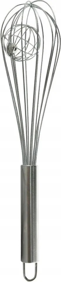 Habverő Acél Golyóval 28 CM Tejszín Tojás Habverő