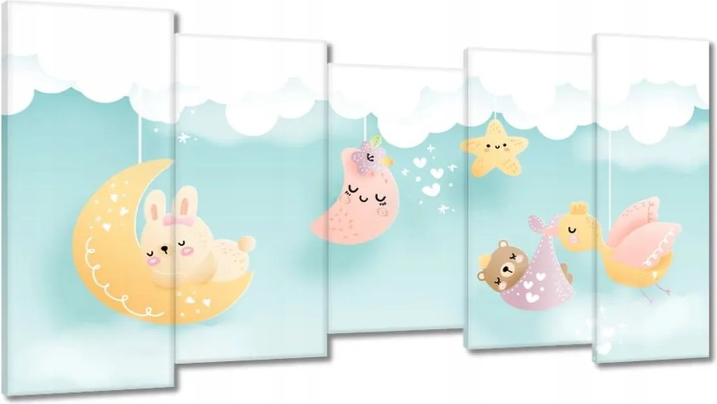 Vászonkép 150x80 Aranyos alvó állatok