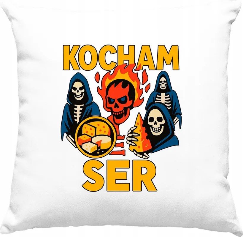 Párna Szeretem a sajtot vicc mém túró fehér