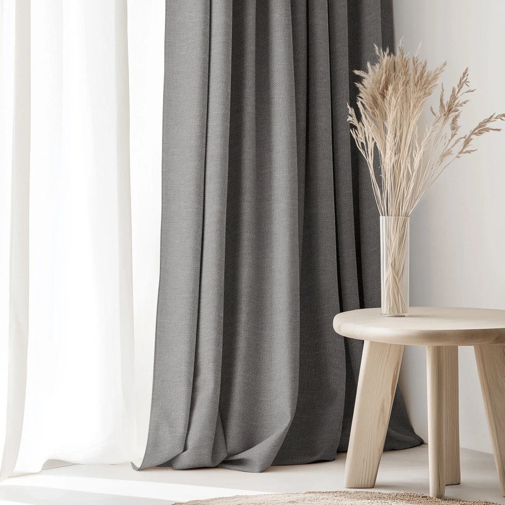 Goldea peru dekoratív drapéria - szürke 180x135 cm