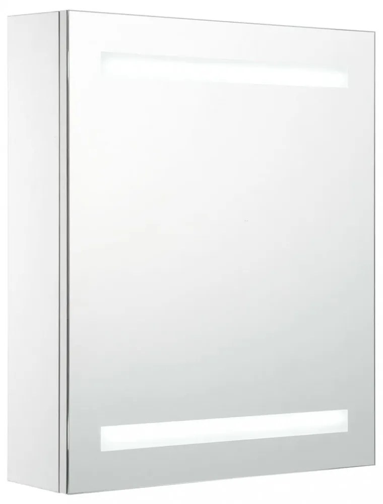 tükrös fürdőszobaszekrény LED világítással 50 x 13,5 x 60 cm