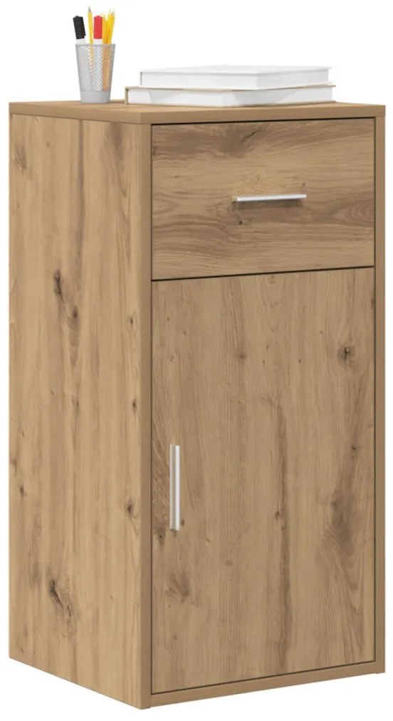 Oldalszekrény fiókkal kézműves tölgy 38 x 34,5 x 75 cm Faanyag