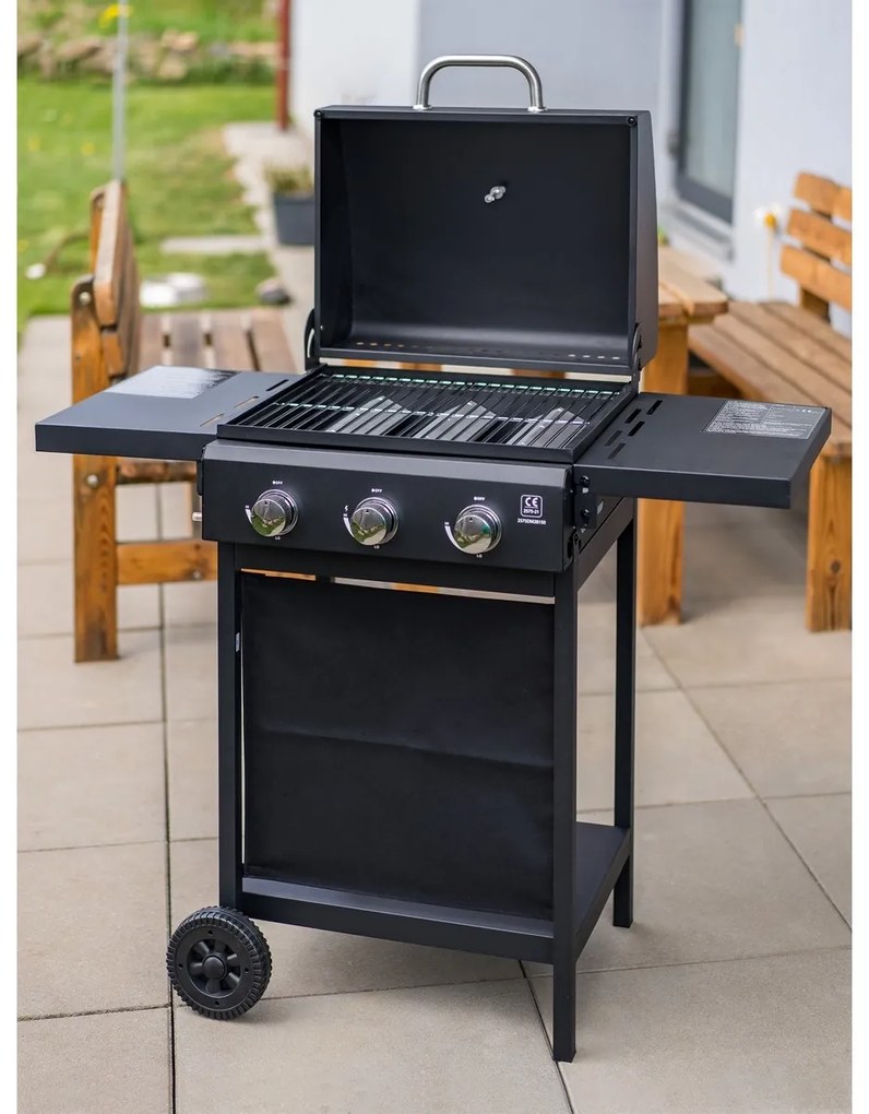 Happy Green gázgrill Hammond 3 égő, 101,6 x 106 x53 cm