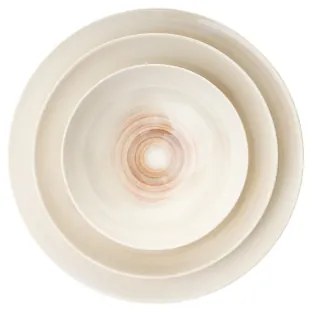 24 darabos bézs porcelán étkészlet