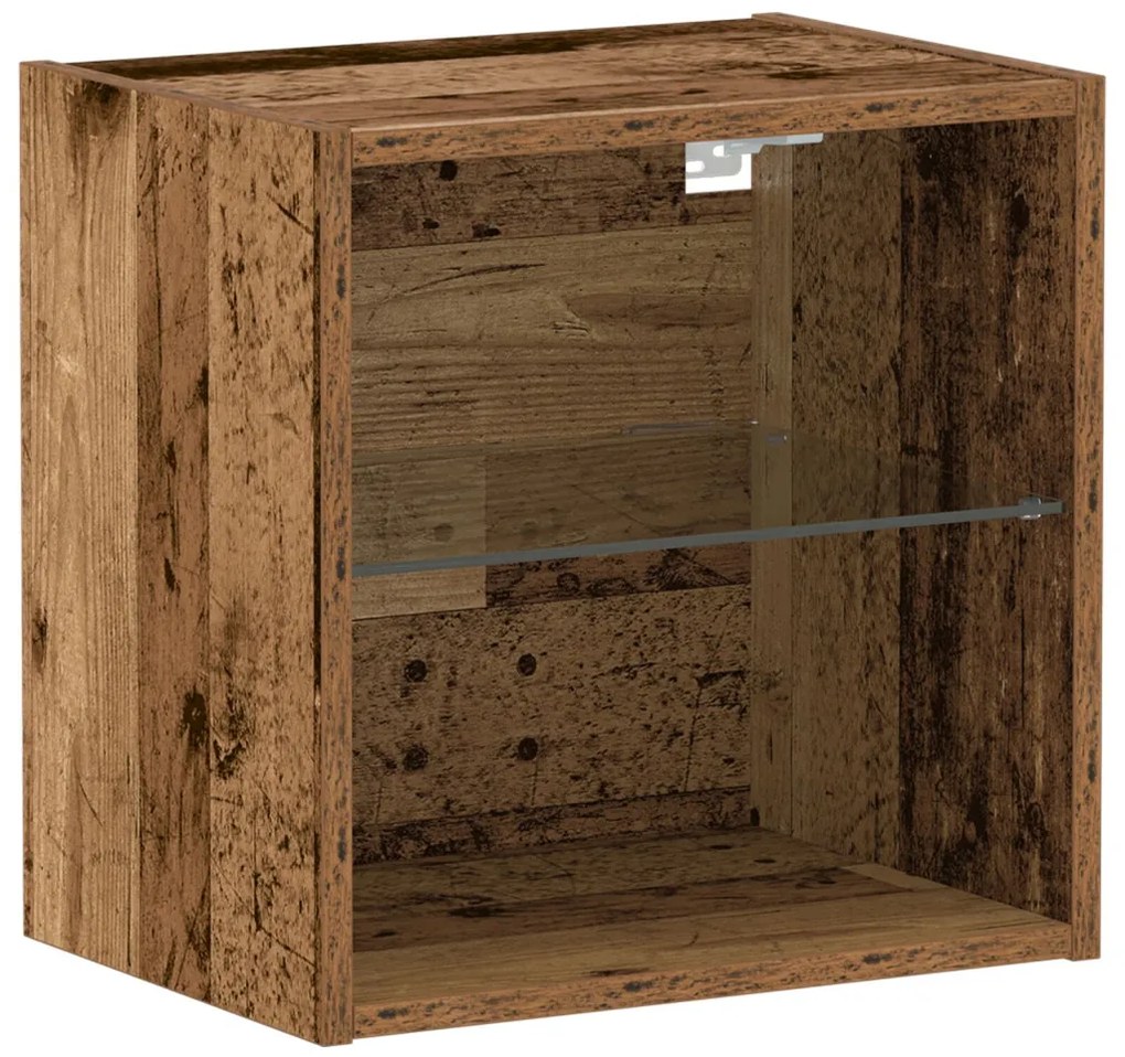 Lebegő Polc Ót Wood 40x28,5x40 cm Mérnöki Fa