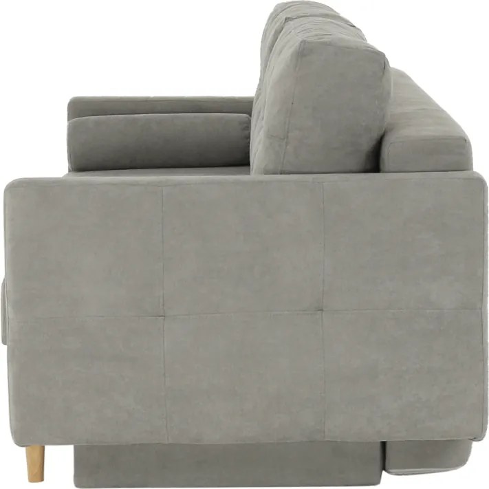 Szófa kinyitható, szürke anyag Queens, AURELIA