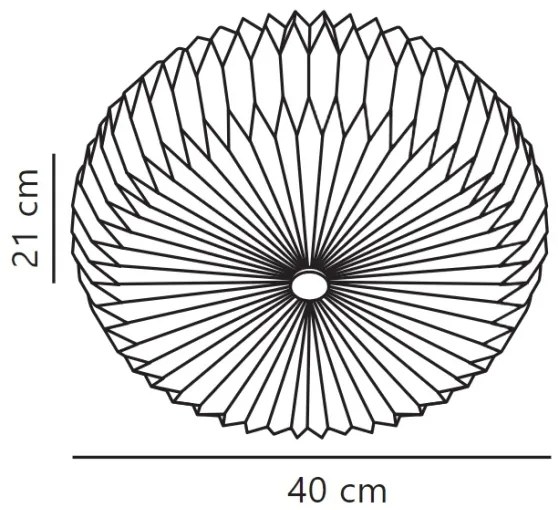 Nordlux - Fali lámpa BELLOY 2xE27/25W/230V átm. 40 cm