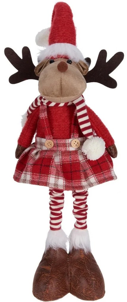 Becky karácsonyi álló rénszarvas, teleszkópos lábak, 46 cm