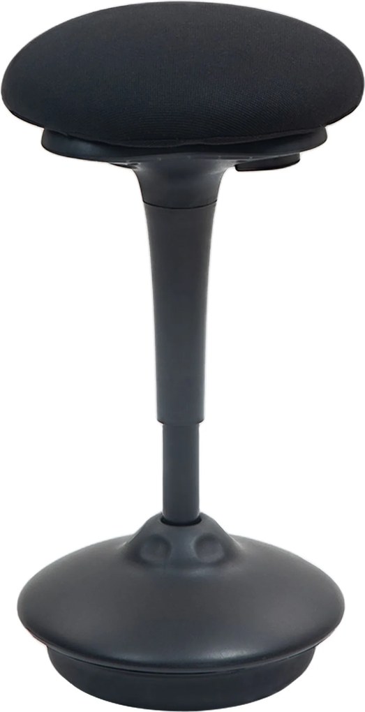 HOMCOM Álló Íróasztali Stool, Ergonomikus Zsámoly, Magasság Állítható 70-90 cm, 360° Forgatható Ülés, Széles Talprés, Csúszásgátló Párnákkal, Párnázot