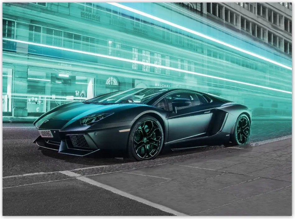 Poszterek 135x100 Szuper autó Türkiz