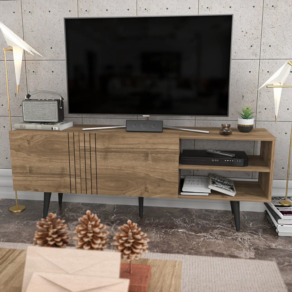 TV szekrény Ronas - Walnut