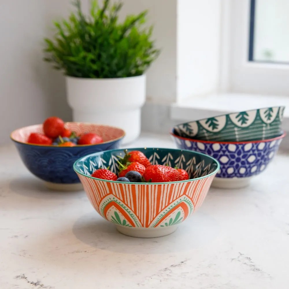 Folk kerámia tál, ø 16 cm - Kitchen Craft