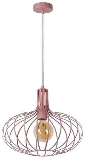Lucide 78393/38/66 - Csillár zsinóron MERLINA 1xE27/60W/230V rózsaszín
