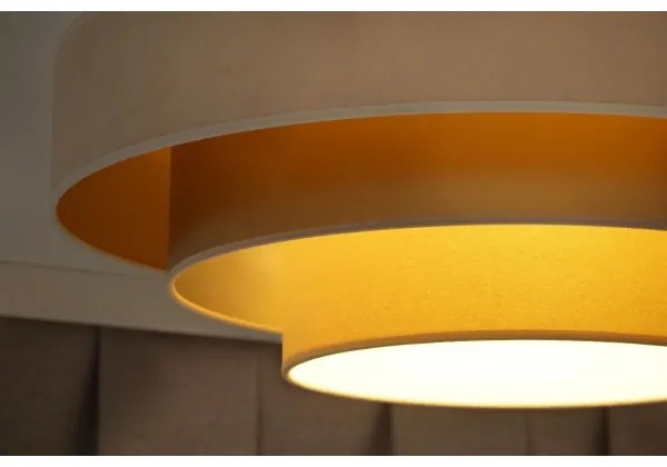 Duolla - LED Mennyezeti lámpa LUNETA LED/26W/230V átm. 60 cm 4000K krémes/arany