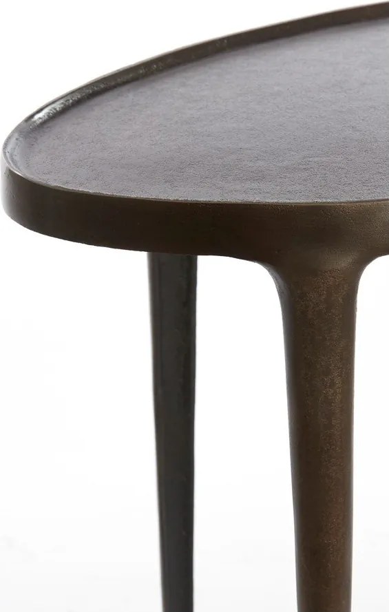 Fém kerek tárolóasztal szett 2 db-os 33x70 cm Arica – Light &amp; Living