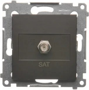 Simon 54 Antenna aljzat Sat Műholdas szimpla barna DASF1.01/46