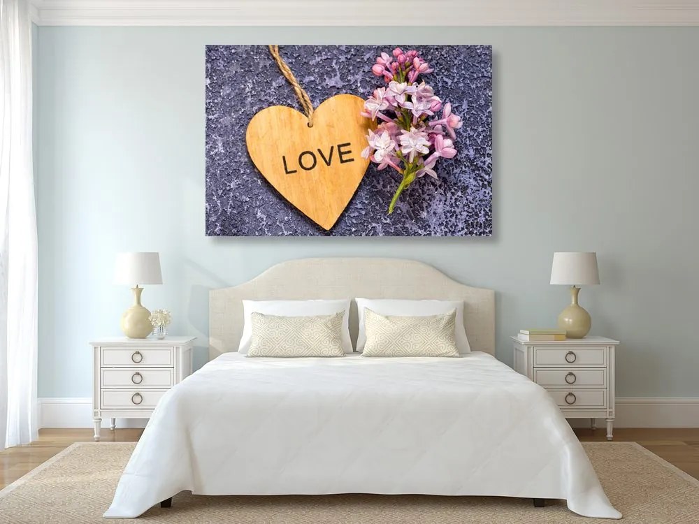 Kép fa szív Love felirattalLove