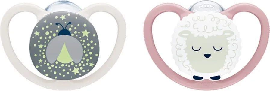 Baba cumi  NUK Perfect Match Air Night FIREFLY/SHEEP 6-18m 2db, vel. 6-18 m