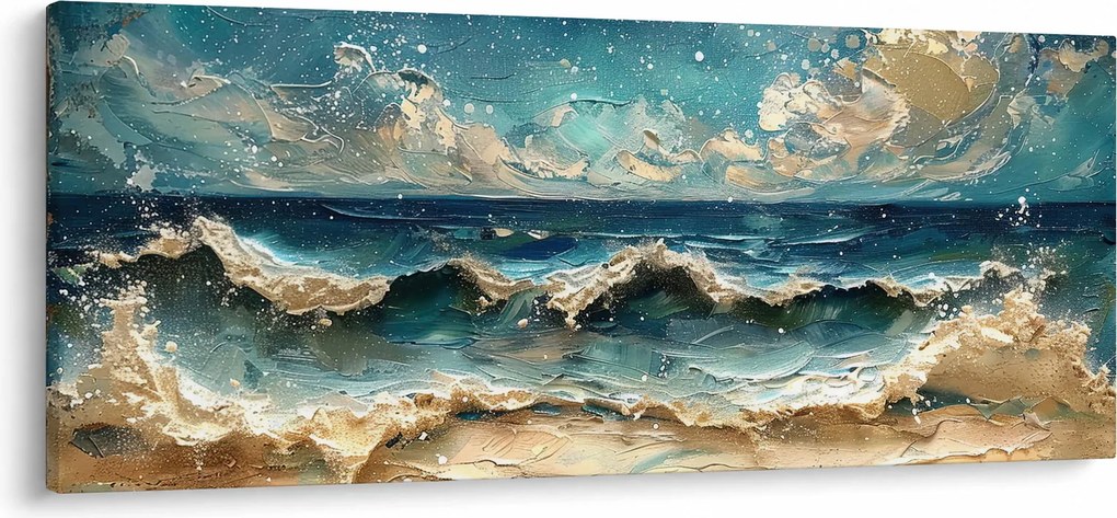 Kép - A tenger festése (120x50 cm)
