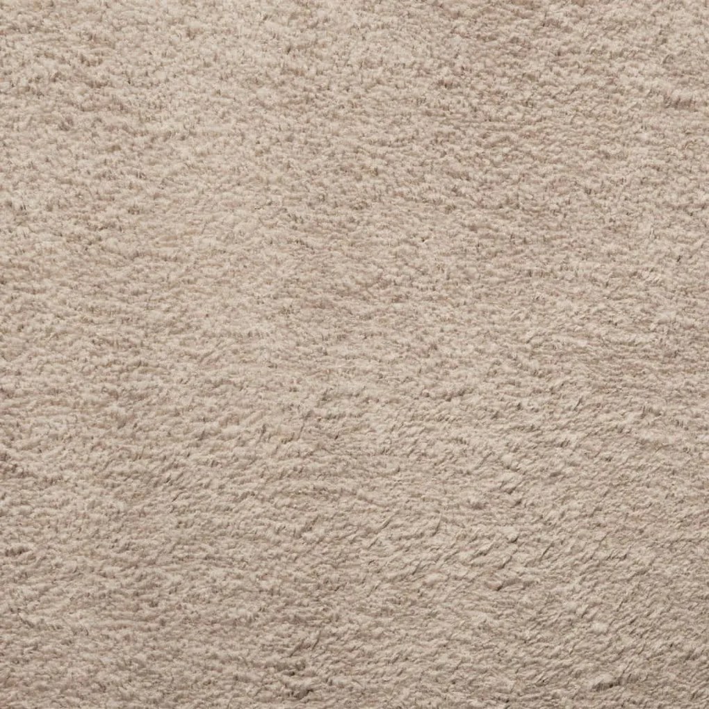 HUARTE homokszínű rövid szálú puha és mosható szőnyeg 100x200cm