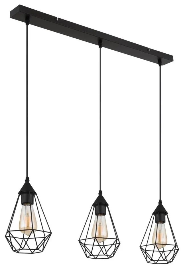 Globo 15745-3H - Csillár zsinóron ZACHARY 3xE27/60W/230V