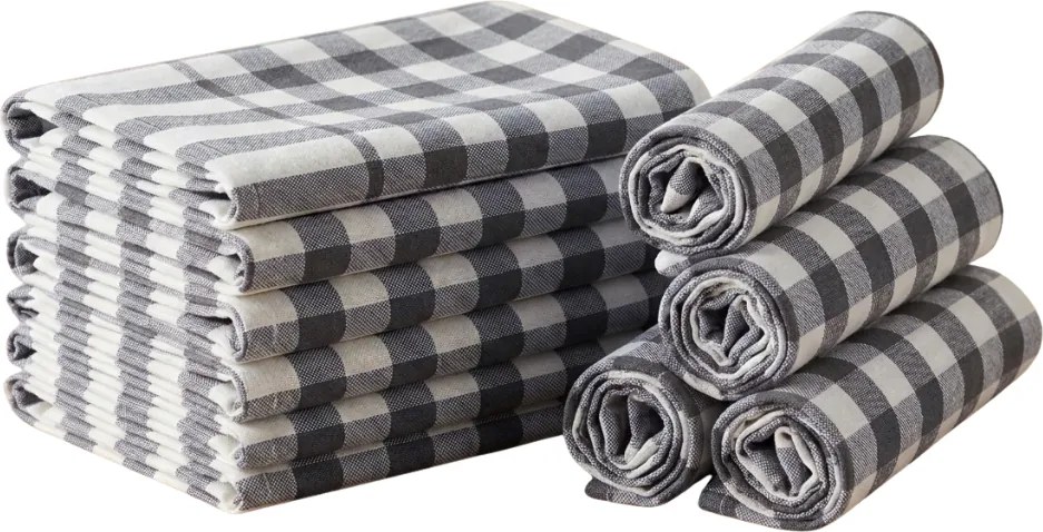 Konyharuha CORIVA 50x70 cm szürke, szett 10 db